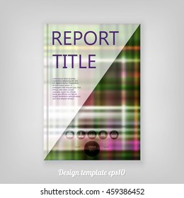 Abstract Vintage table cloth grunge color design Report cover template design with triangular polygons. Business brochure document layout for company presentations.