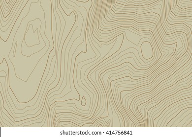 Abstract Vintage Topography Map. Vector Background.