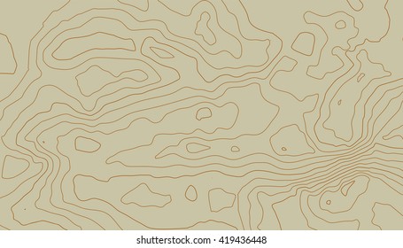 Abstract vintage topography map. Vector background.