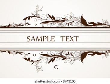 Abstract vintage vector for design.