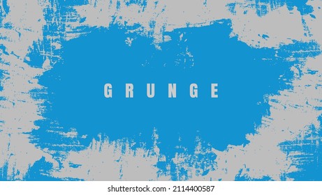 Resumen De La Pared Vintage Marco Azul Grunge Diseño De Textura En Fondo Blanco