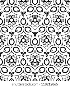 abstract vintage wallpaper pattern seamless background. Vector illustration