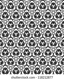 abstract vintage wallpaper pattern seamless background. Vector illustration