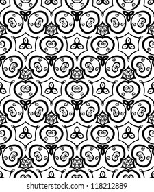 abstract vintage wallpaper pattern seamless background. Vector illustration