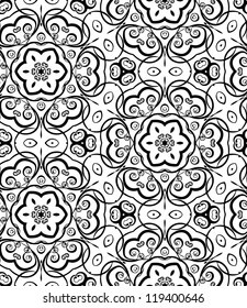 abstract vintage wallpaper pattern seamless background. Vector illustration