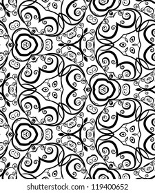 abstract vintage wallpaper pattern seamless background. Vector illustration