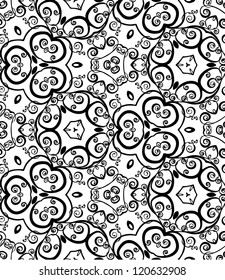 abstract vintage wallpaper pattern seamless background. Vector illustration