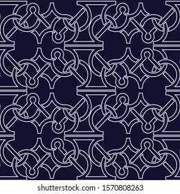 abstract vintage winter wallpaper pattern seamless background. Celtic knot Vector illustration