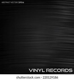 Abstract Vinyl Background Showing A Closeup Of A Record