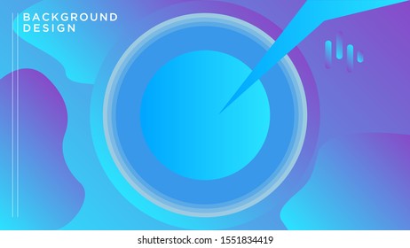 ABSTRACT VINYL WITH COLORFUL GRADIENT BACKGROUND. COVER DESIGN