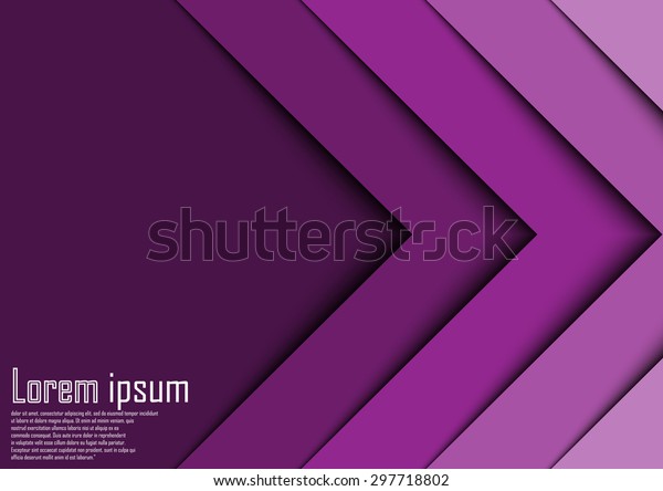 Abstract violet 3d arrow line\
certificate abstract background. Eps 10. Vector\
illustration