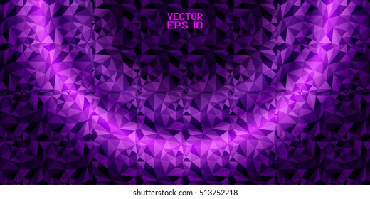 Abstract Violet Background. Colorful Triangular Elements for Your Design. Vector illustration