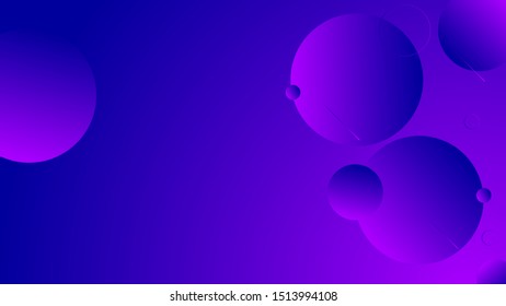 Abstract violet background design. Geometric circles and light effect