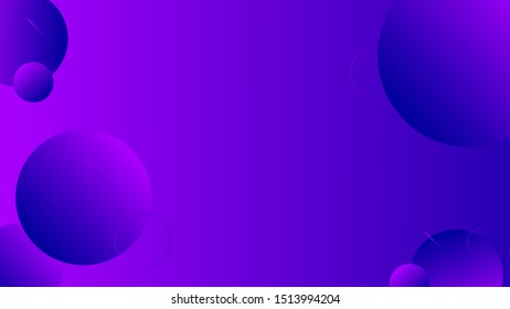 Abstract violet background design. Geometric circles and light effect