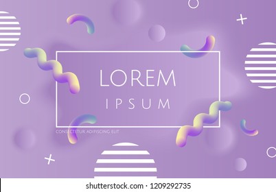 Abstract violet background with fluid shapes. Vector template for placards, banners, flyers and presentations. EPS 10 illustration.