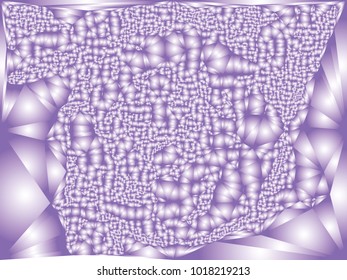 Abstract violet background with gradient circles, bubbles. Beautiful background with particles. Vector clip art.