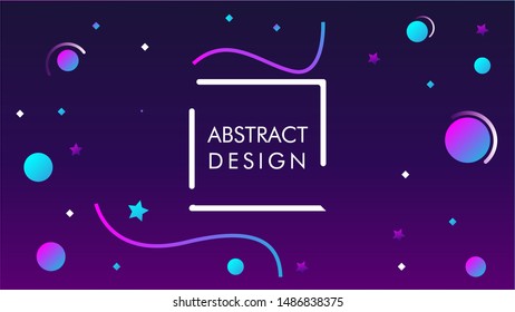 abstract violet background, gradient shape composition, eps 10 vector