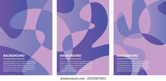 Abstract Violet Background Liquid Color Vibrant for book cover or notes