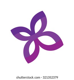 Abstract violet background logo design stock vector illustration  