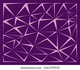 Abstract violet background of polygons on violet background.