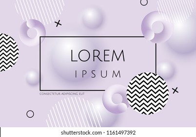 Abstract violet background with soft fluid shapes. Vector template for placards, banners, flyers and presentations. EPS 10 illustration.