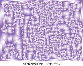 Abstract violet background with surface curved like a lot of bubbles.  Bumpy texture. Vector clip art.