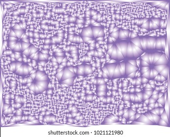 Abstract violet background with surface curved like a lot of bubbles.  Bumpy texture. Vector clip art.