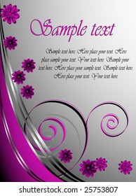 Abstract violet background - vector illustration