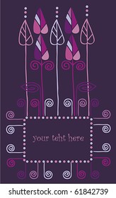 Abstract violet banner