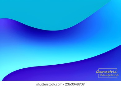 Abstract violet and blue geometric background. Dynamic shapes composition. Vector illustration.