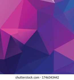 Abstract violet and blue polygon texture background