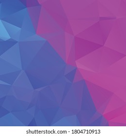 Abstract violet and blue polygon texture background