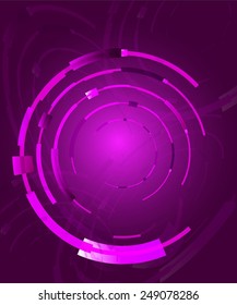 Abstract violet bright circles