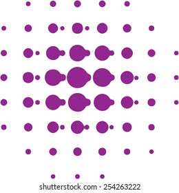 Abstract violet dots background stock vector illustration 