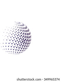 Abstract violet dots background for your text and logo
