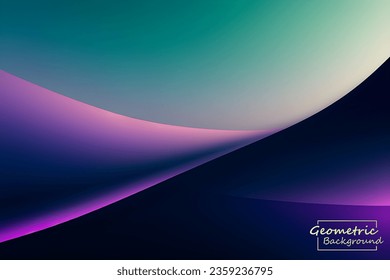 Abstract violet geometric. Isolate on blue background. Vector illustration.