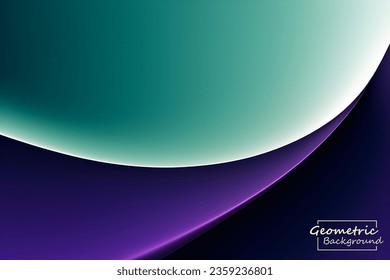Abstrakte violette Geometrie. Einzeln auf blauem Hintergrund. Vektorgrafik.