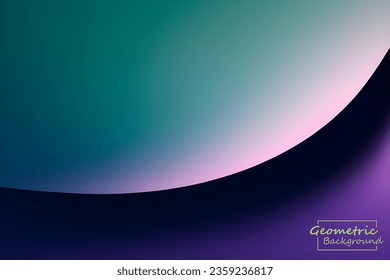 Abstrakte violette Geometrie. Einzeln auf blauem Hintergrund. Vektorgrafik.