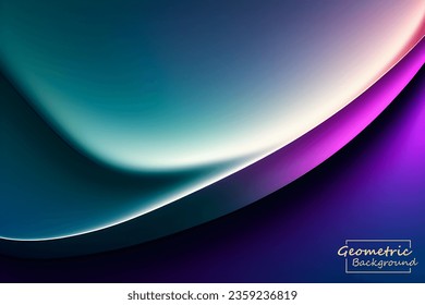 Abstract violet geometric. Isolate on blue background. Vector illustration.