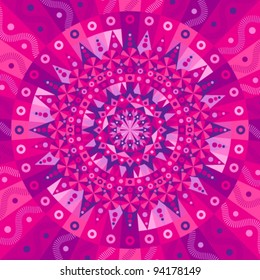 abstract violet geometrical background from circles and triangles