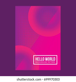 abstract violet gradient background, plastic and bubble design