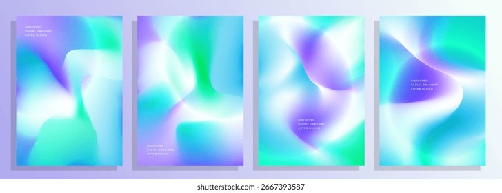 abstrakte violett grün verzerrt radialen Mesh Farbverlauf Abdeckung Poster Hintergrund Design-Set, für Cover, Poster, Magazin, Katalog, Flyer, Hintergrund, Banner, Broschüre, etc.
EPS-10-Vektordesign im A4-Format.