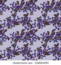 Fondo violeta, verde y violeta abstracto como camuflaje de OVNI. Patrón de repetición sin problemas utilizable como camo urbano, papel tapiz, fondo o para impresión para papel textil o de envoltura