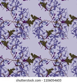 Abstract violet, green and purple background as UFO camouflage. Seamless repeat pattern usable as urban camo, wallpaper, backdrop or for print for textile or wrapping paper