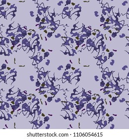 Abstract violet, green and purple background as UFO camouflage. Seamless repeat pattern usable as urban camo, wallpaper, backdrop or for print for textile or wrapping paper