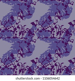 Abstract violet, green and purple background as UFO camouflage. Seamless repeat pattern usable as urban camo, wallpaper, backdrop or for print for textile or wrapping paper