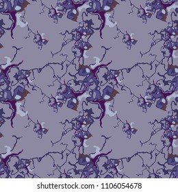 Abstract violet, green and purple background as UFO camouflage. Seamless repeat pattern usable as urban camo, wallpaper, backdrop or for print for textile or wrapping paper