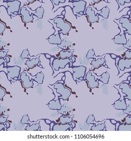 Abstract violet, green and purple background as UFO camouflage. Seamless repeat pattern usable as urban camo, wallpaper, backdrop or for print for textile or wrapping paper