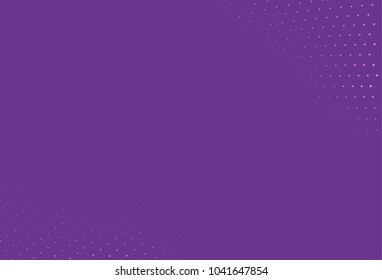 Abstract violet halftone pattern. Futuristic panel. Grunge dotted backdrop with circles, dots, point. Design element for web banners, posters, cards, wallpapers, sites. Vector illustration
