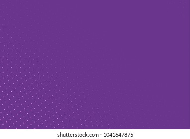 Abstract violet halftone pattern. Futuristic panel. Grunge dotted backdrop with circles, dots, point. Design element for web banners, posters, cards, wallpapers, sites. Vector illustration